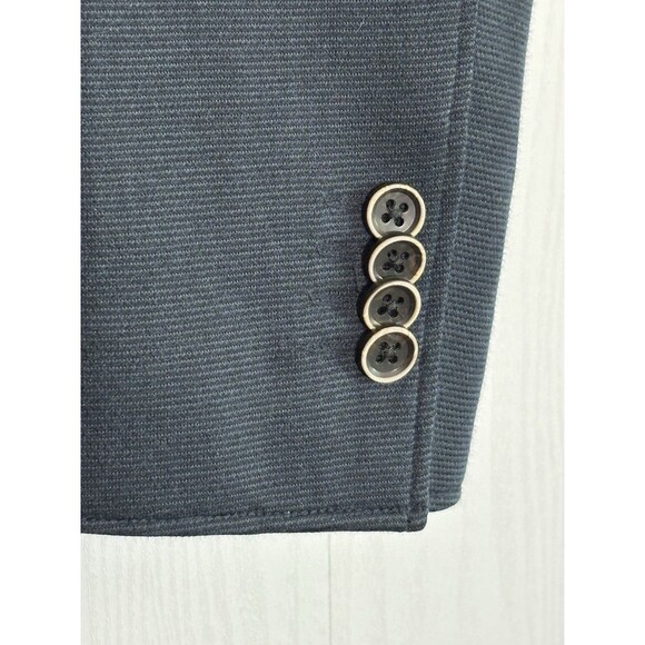 Rodd & Gunn Savill Bay Blazer Mens 2XL Blue Navy Sport Fit Italian Woven Jacket - Picture 6 of 16